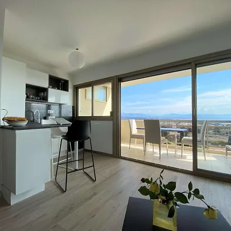Avec Vue Mer, Piscine, Tennis Et Parking - - Fr-1-252-159 * アンティーブ